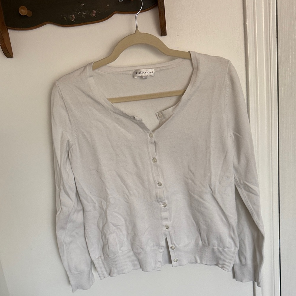 Northern Reflections White Cardigan Sweater